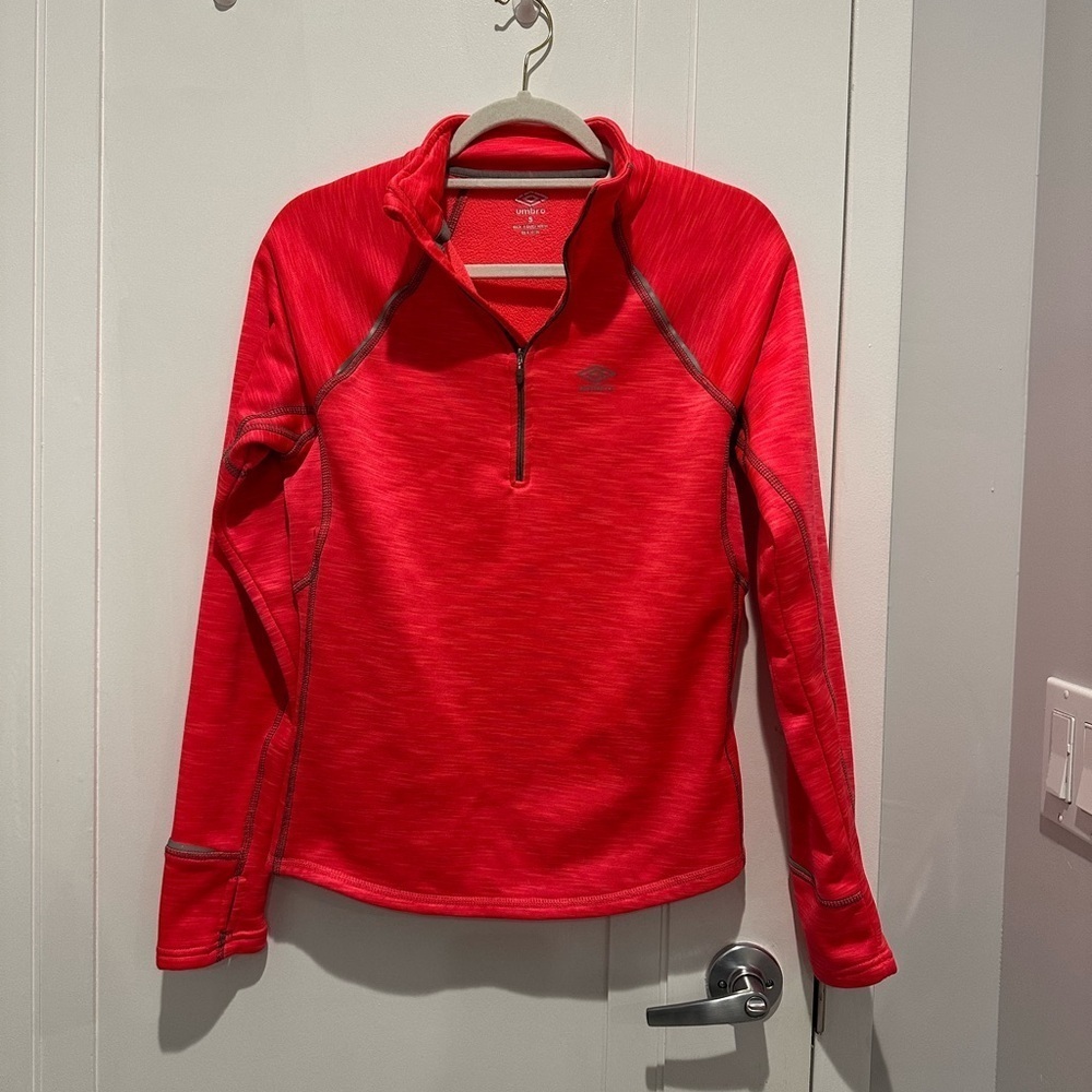 Umbro Hot Pink Fleece Quarter Zip